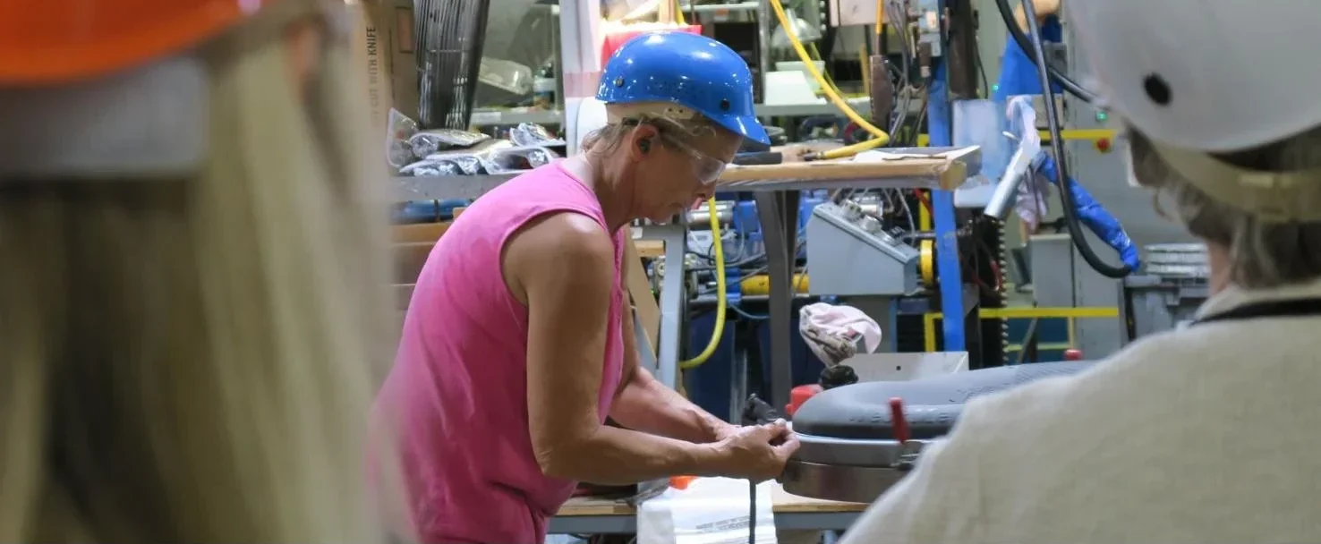 Hedstrom employee being observed by staff